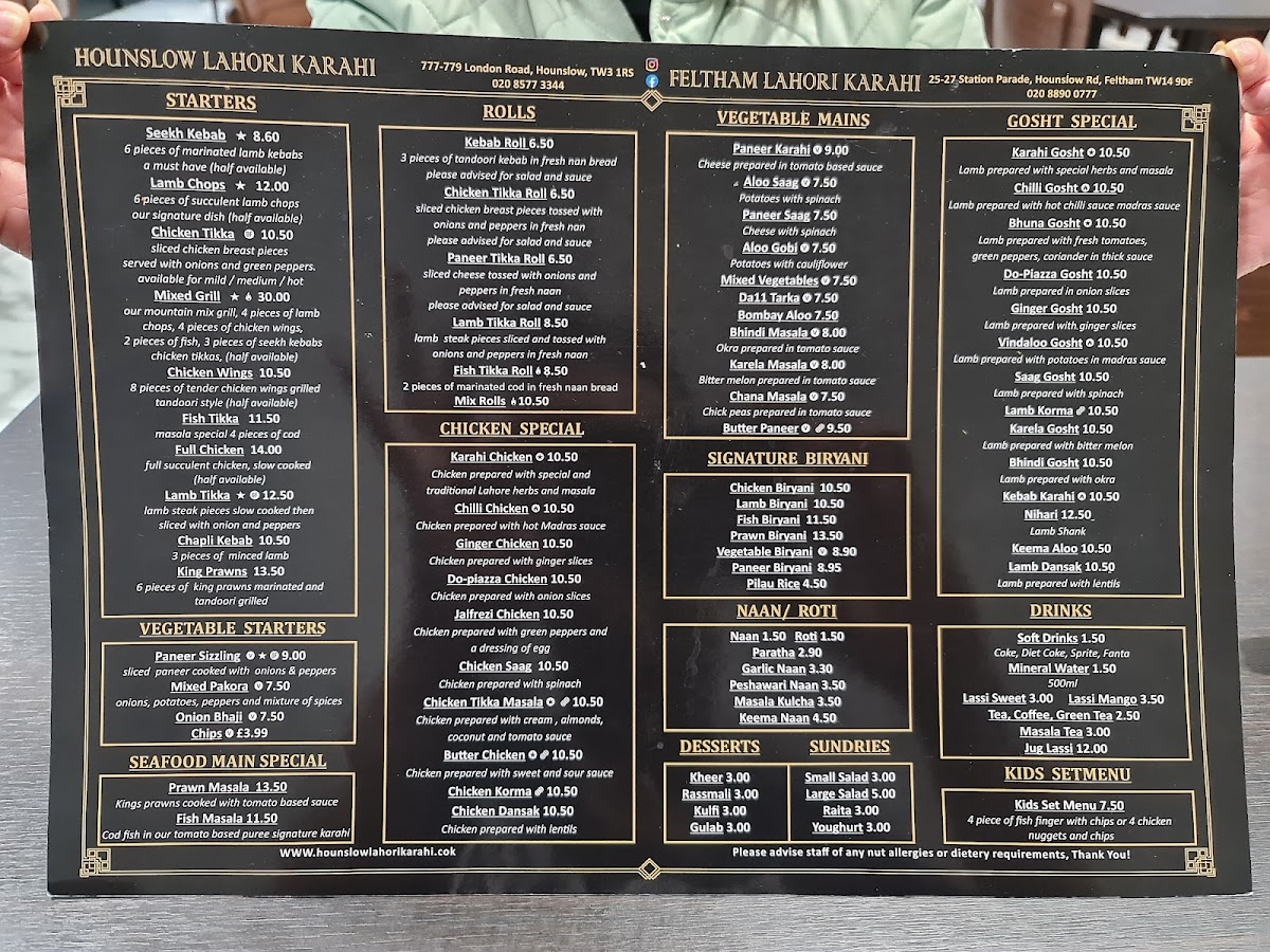 Hounslow Lahori Karahi Menu - Image 4