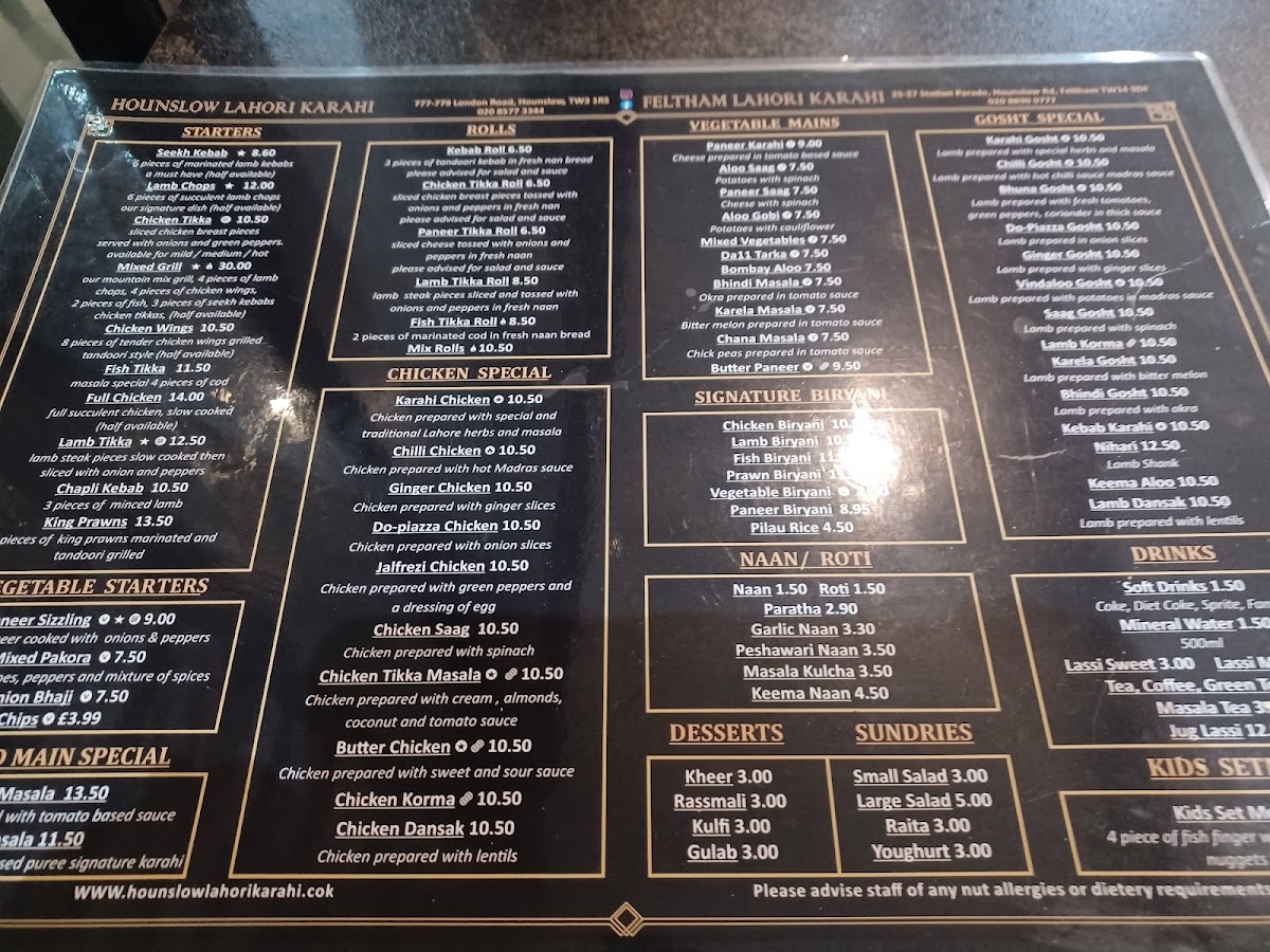 Hounslow Lahori Karahi Menu - Image 5